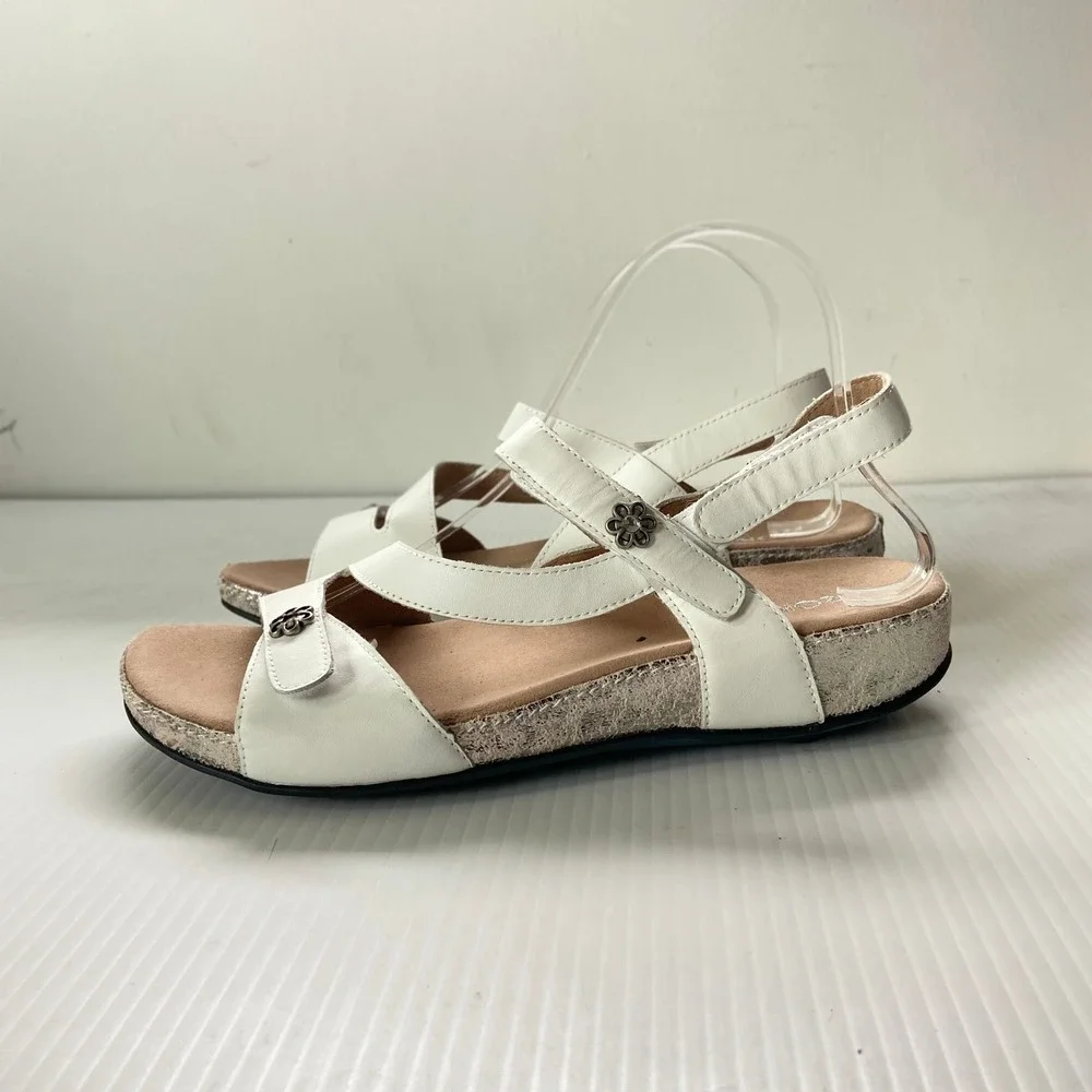 Romika Ridschi 54 White Leather Sandal Womens EU 41 US 10 10.5 NEW